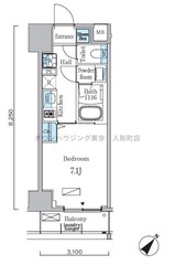 リビオメゾン日本橋浜町公園の物件間取画像